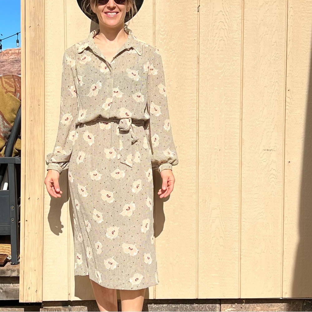 Vintage Umba Parnes Feinstein Dress with Belt 80’s